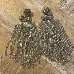 Silver tone Deepa Gurnani Jody beaded earrings